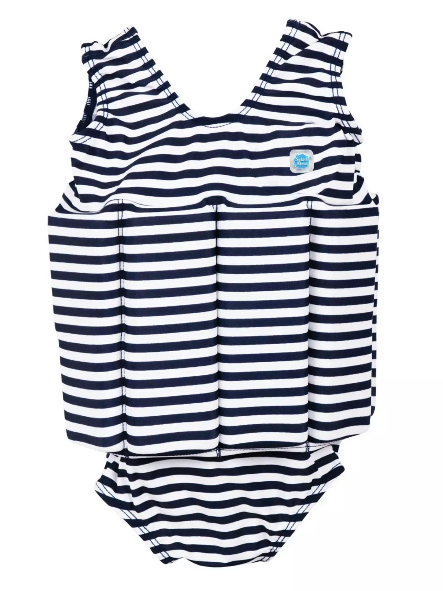 Splash About Girl's Floatsuit Navy/White Stripe 4-6 Years - Swim Training Aid Apple