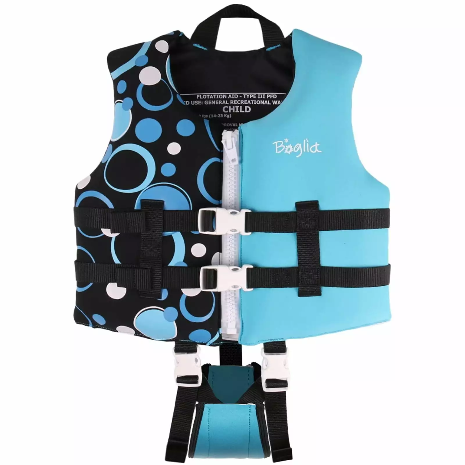 Boglia Toddler Swim Vest Life Jacket Kids Flotation Buoyancy Swimwear Trainer Aid Vest Adjustable Safety Strap Age 1-9 Yea...