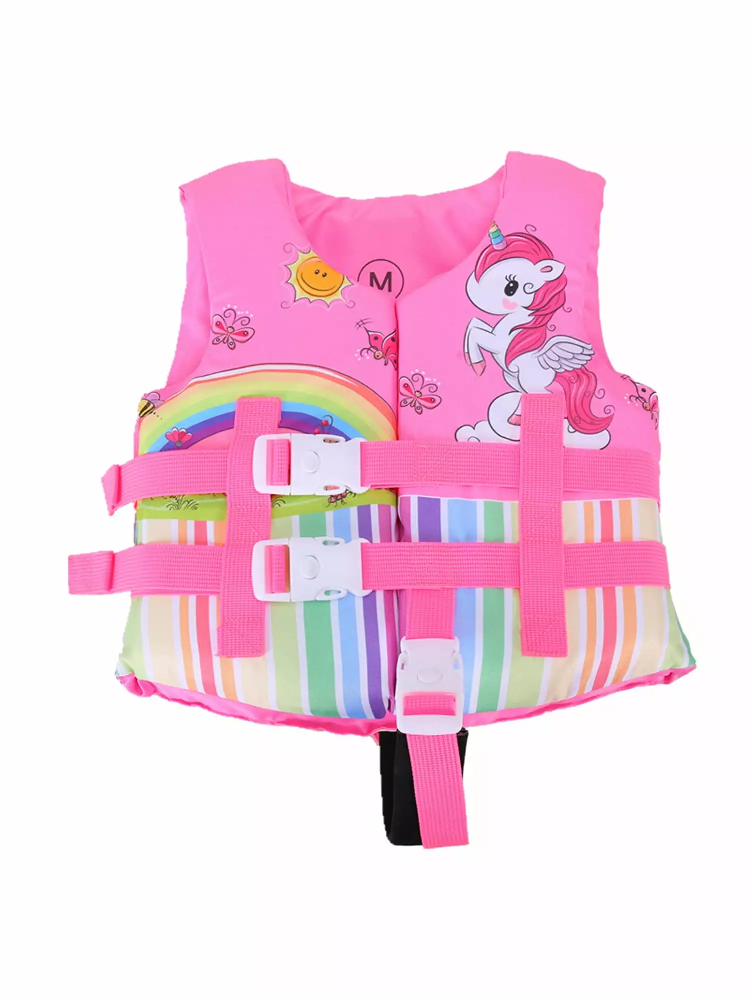 EYIIYE Kids Swimming Life Vest Cartoon Animals Print Flotation Jacket Lockable Buckles 2-8 Years 2