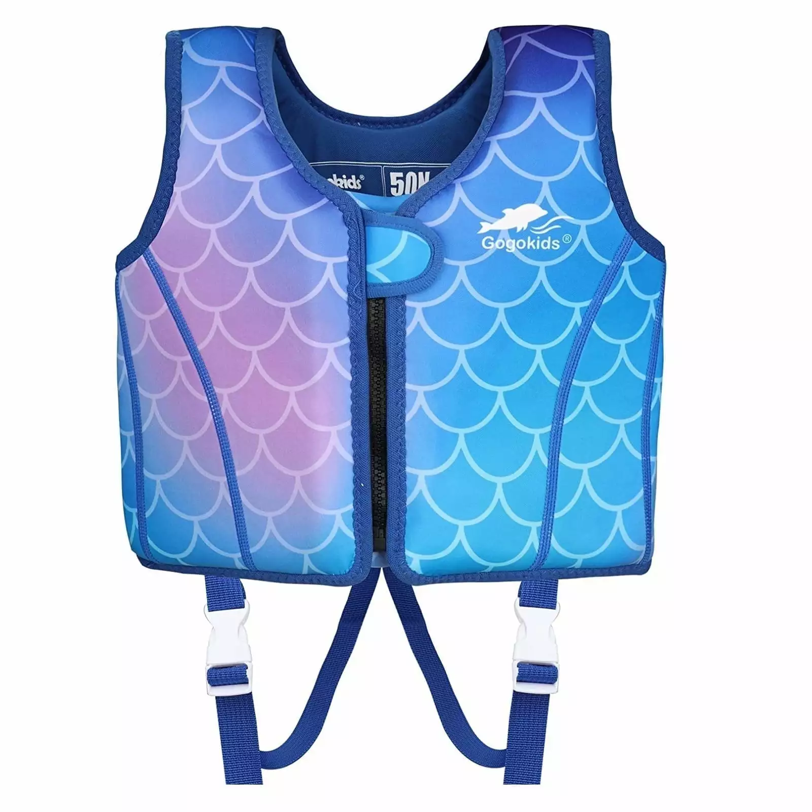 Gogokids Kids Swim Vest Toddler Flotation Life Jacket Boys Girls Swimwear Buoyancy Swimming Training Suit Adjustable Crotc...