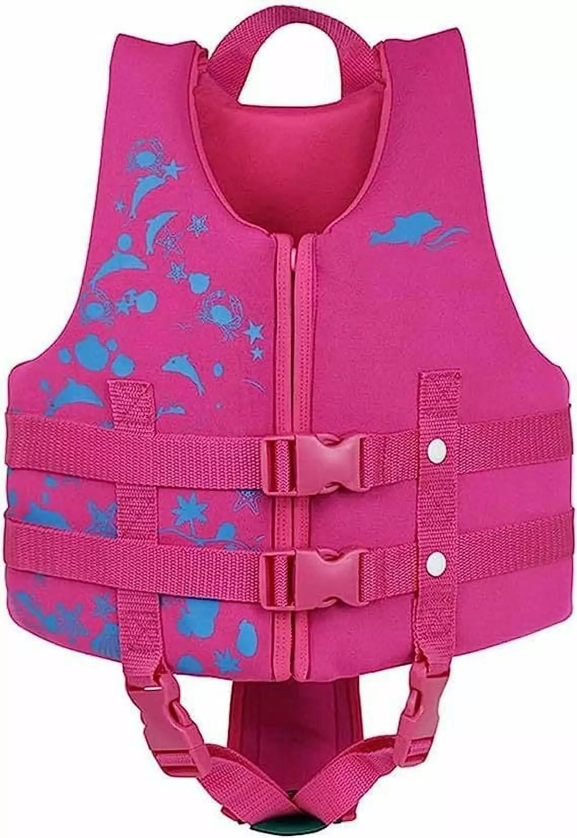 Kids Swim Vest Life Jacket Boys Girls Float Swimsuit Buoyancy Swimwear 30 to 50 lbs Pink