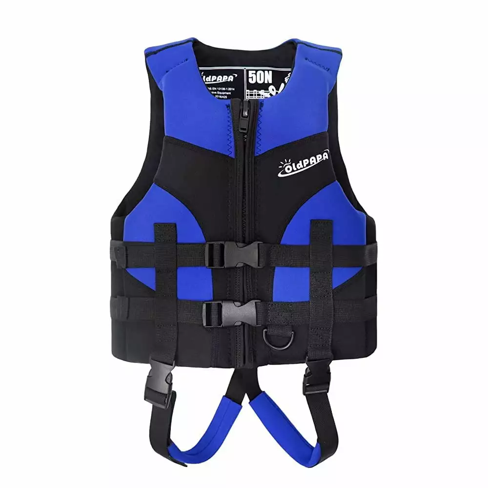 Oldpapa Children Float Life Jacket Neoprene Flotation Swimwear Vest Boys Girls Learning to Swim L