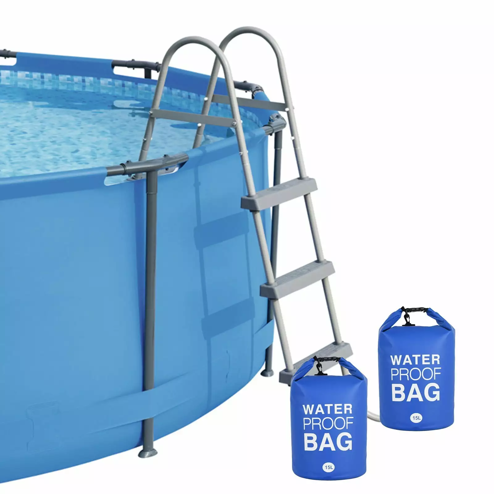 Buodes Summer Savings Universal Pool Ladder and Step Weight 15L Sand Bag Above Ground -Ground Pools 2pc