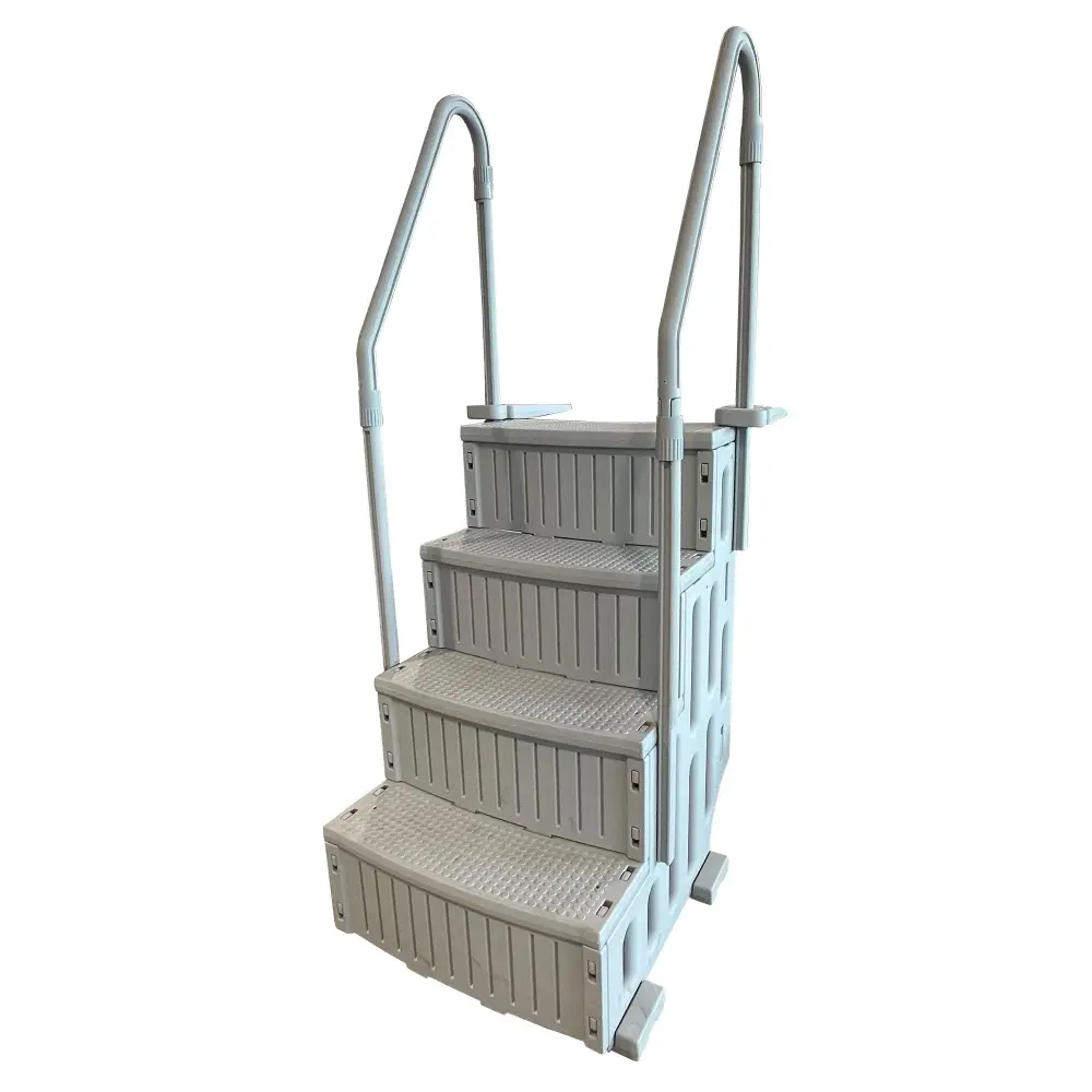 Commercial Grade Above-ground resin pool step – Palladium model