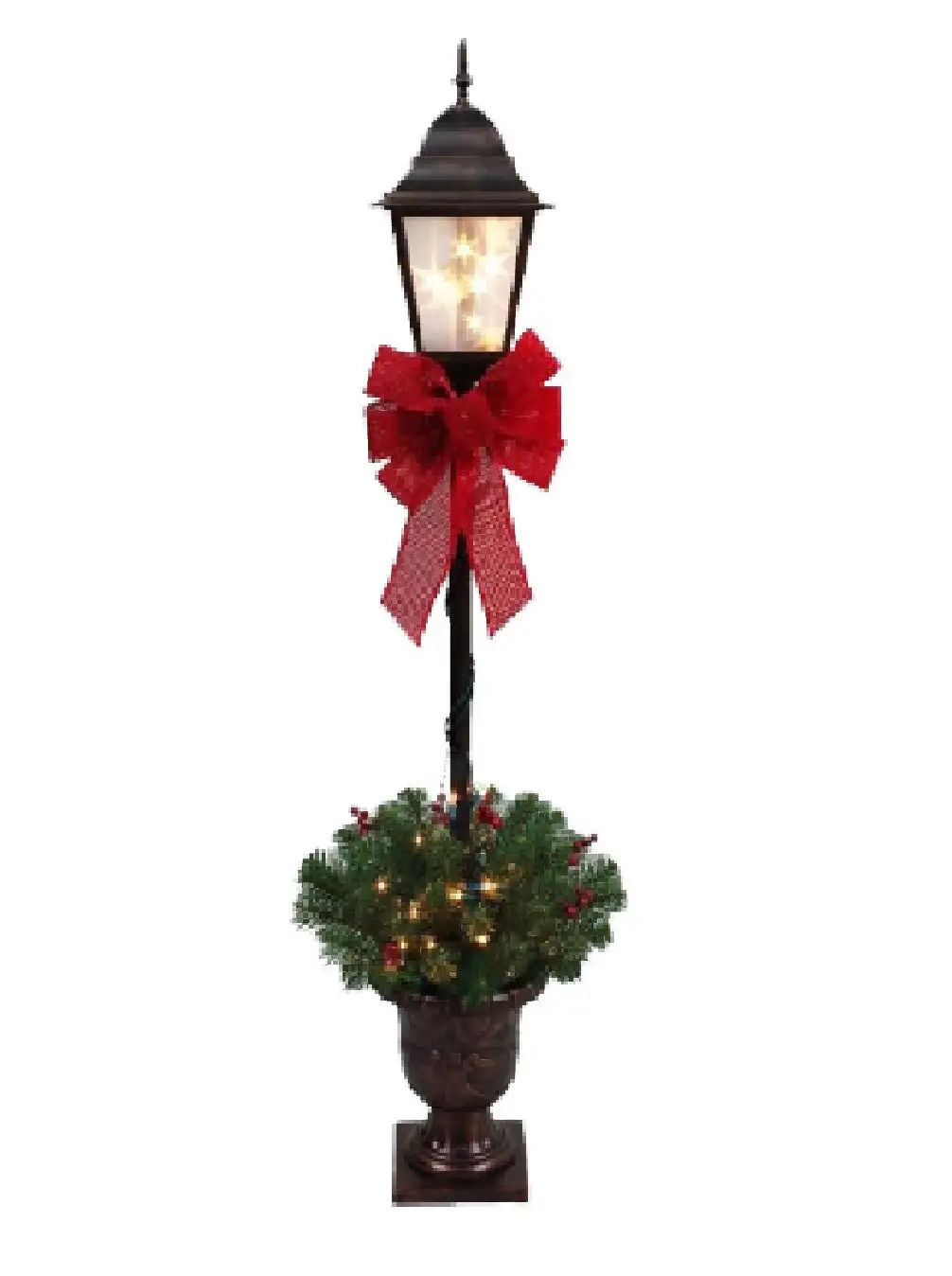 Santas Forest 27645 Yard Art Post Lamp 4 Feet Outdoor Lighting