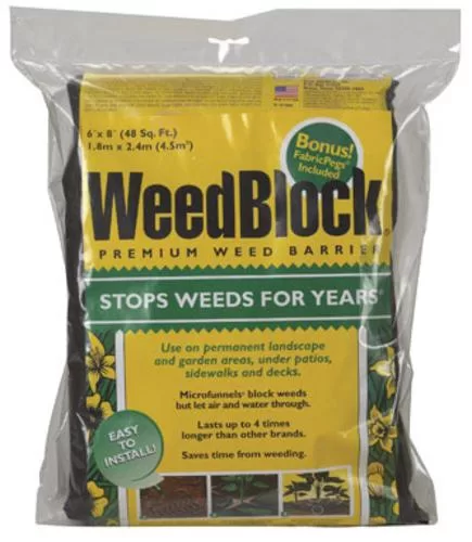 WeedBlock 101 Premium Weed Barrier 6 Feet x 8 Feet Garden Ground Cover