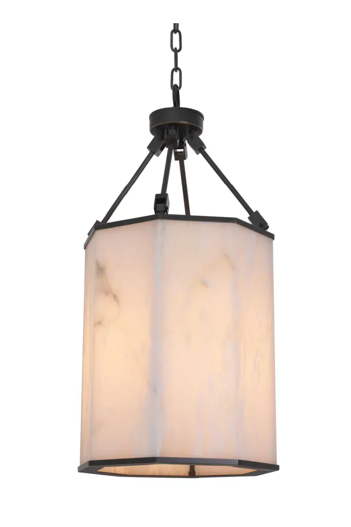 Alabaster Bronze Lantern Small Victoire Eichholtz