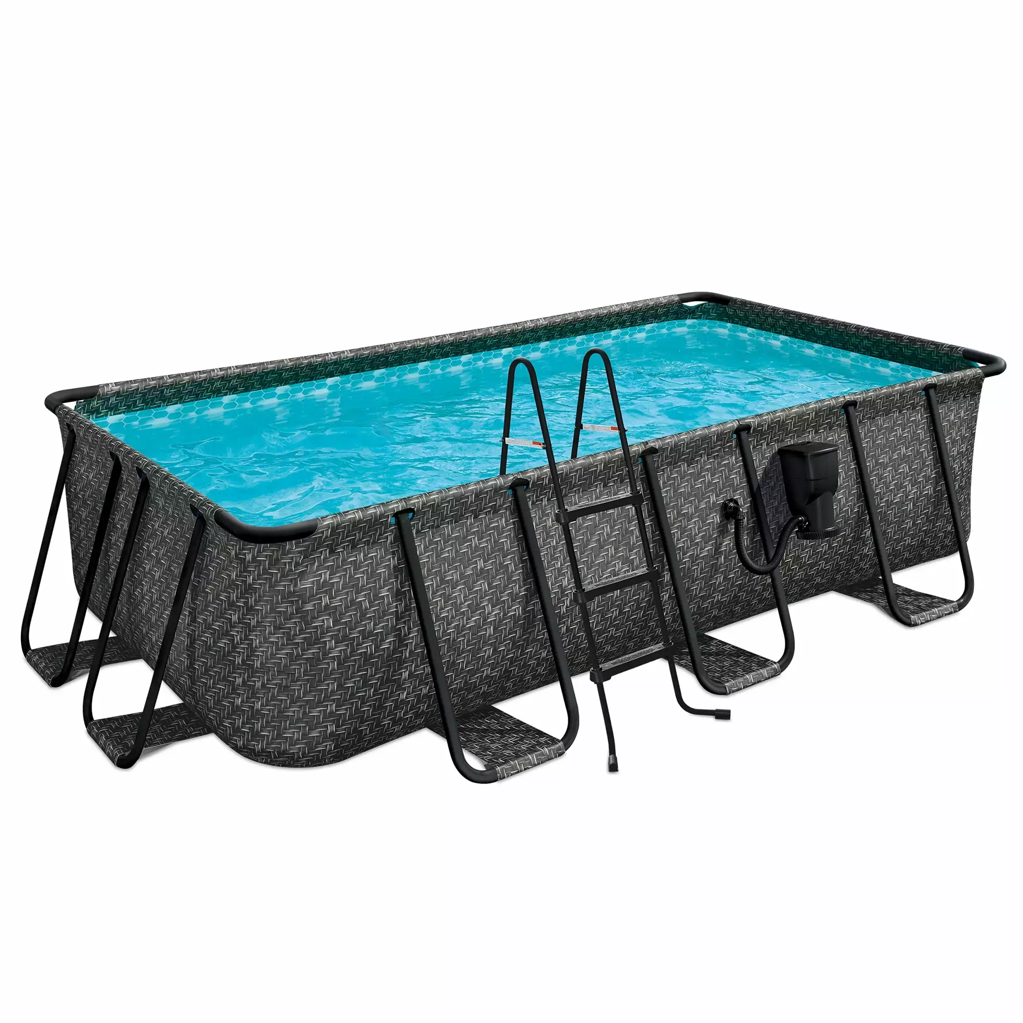 Funsicle 13' x 7' x 39 Rectangular Oasis Designer Above Ground Lap Pool Outdoor Fitness 13ft