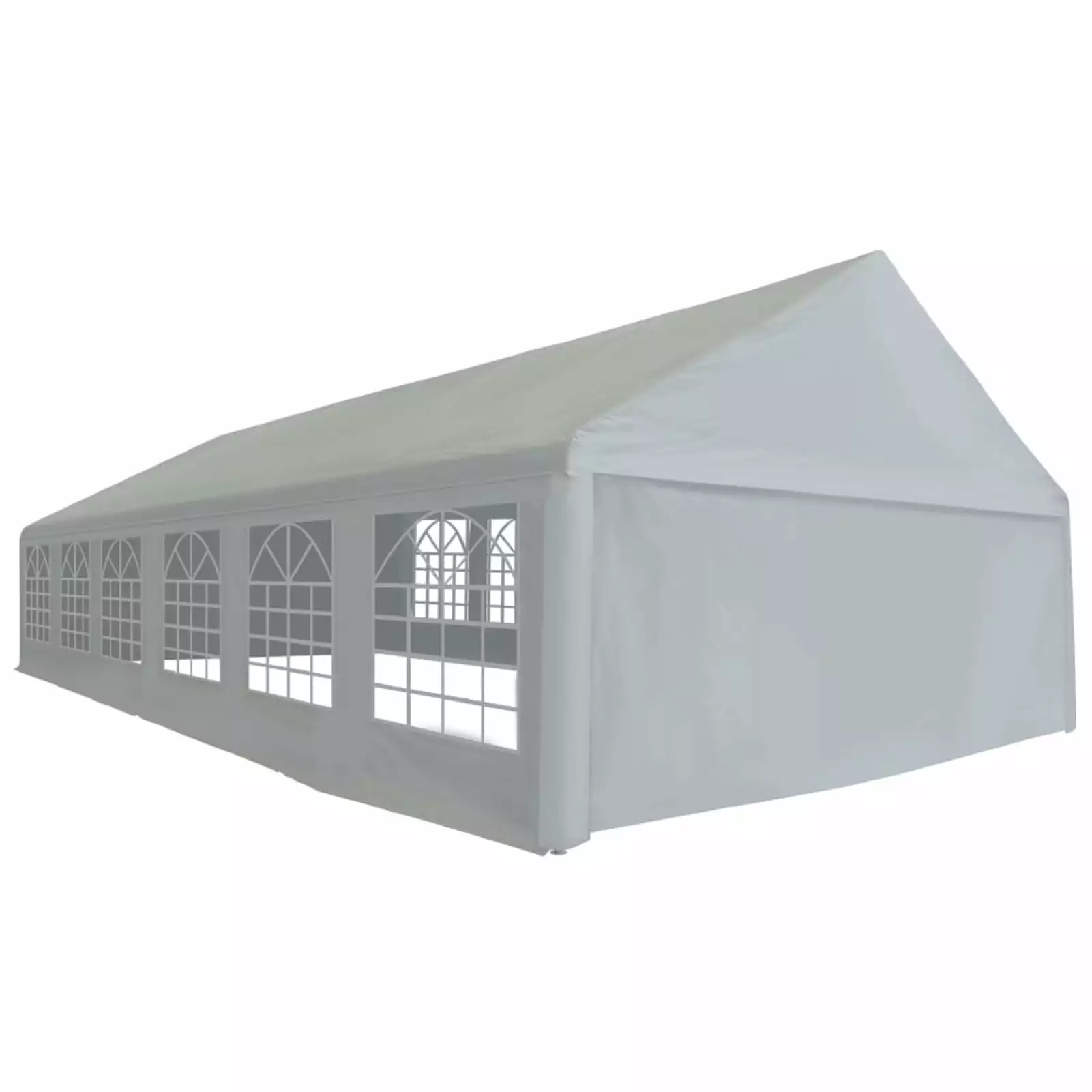 Walmeck Party Tent PE 19.7x39.4 Gray Heavy Duty Outdoor Event Shelter