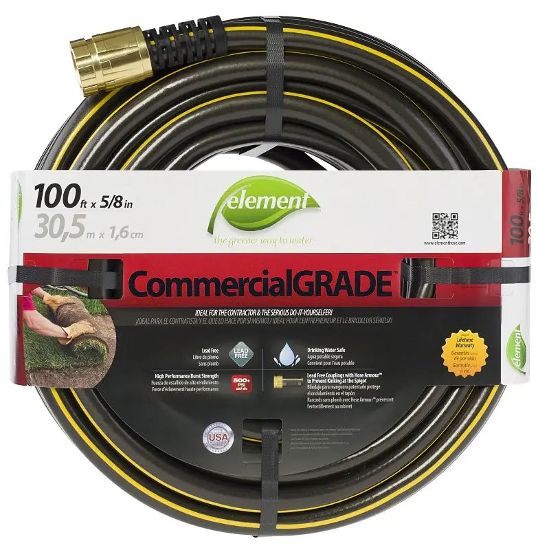 Commercial Grade Swan ELIH58100 Garden Hose, 100 ft L