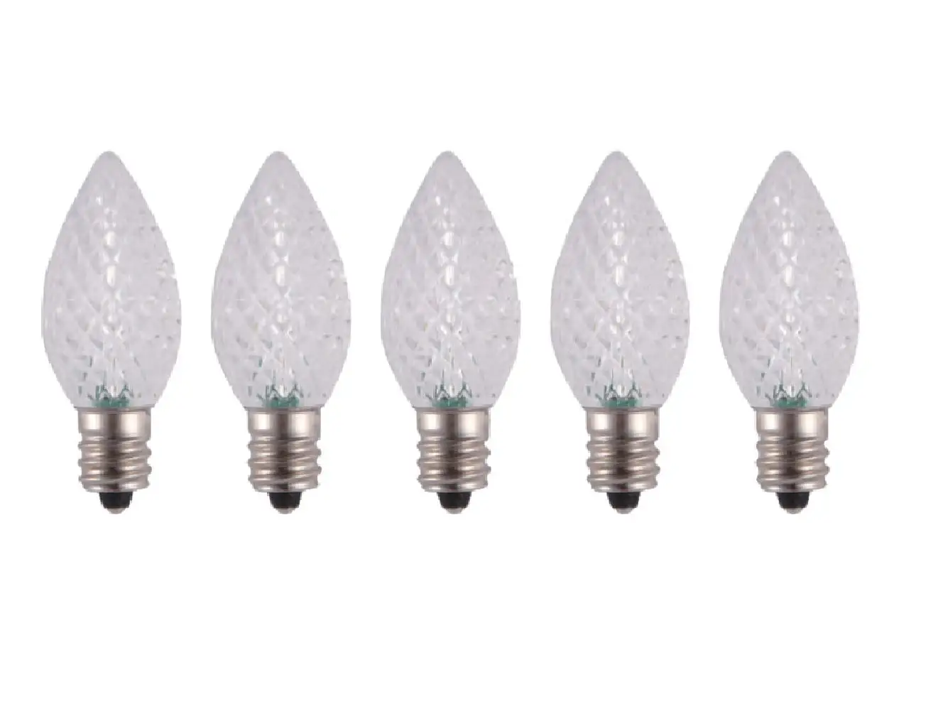 Hometown Holidays 24771 C7 LED Christmas Light Bulb Cool White Holiday Decor