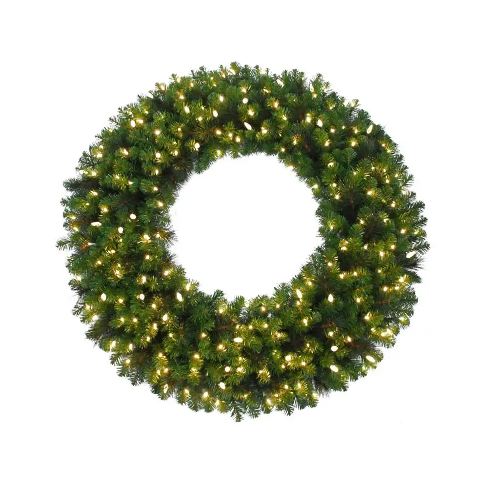 Celebrations LED Snow Frosted Christmas Garland 9 Feet Warm White Winter Decor