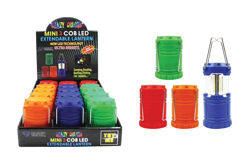 Diamond Visions 220 lm Assorted LED Extendable Lantern Pack 15