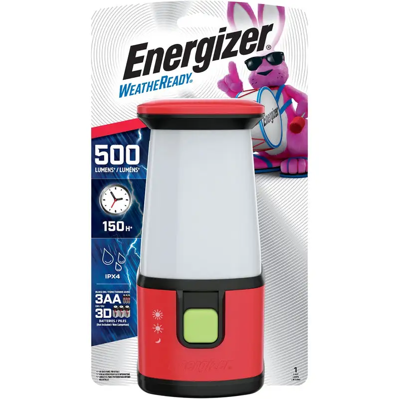 Energizer Weatheready 500 lm Red LED Emergency Lantern Pack 2 Weatherproof Outdoor Lighting
