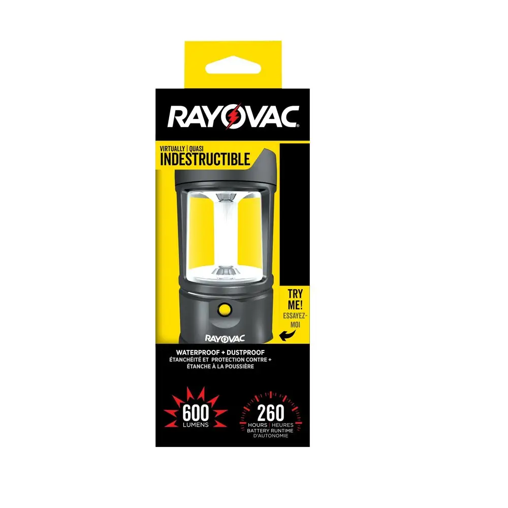 Rayovac DIYLN3D-BXB Workhorse Virtually Indestructible LED Lantern Black