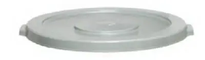 Continental 4445GY Huskee Round Lid 44 Gallon Receptacles Gray Trash Can Cover