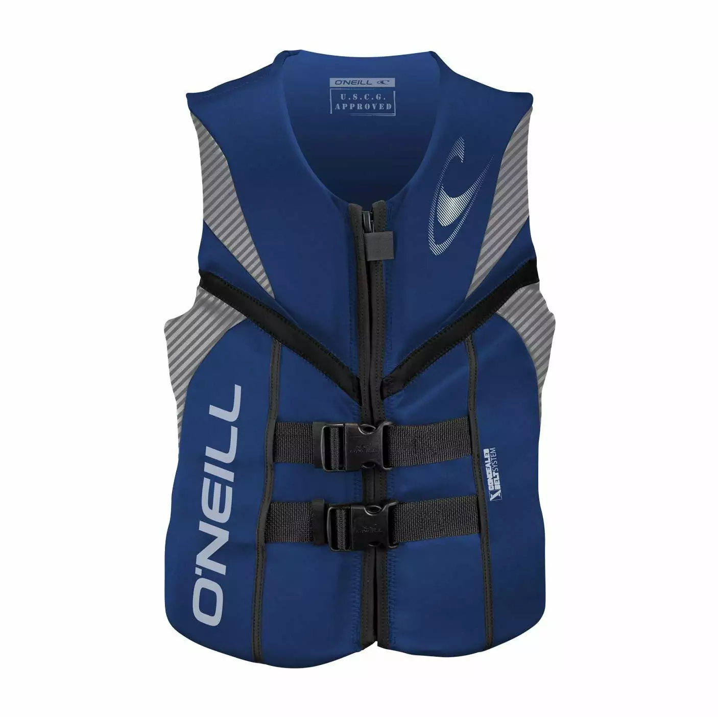 O'Neill Adult USCG Reactor Water Sports Life Jacket Vest Small Blue Black