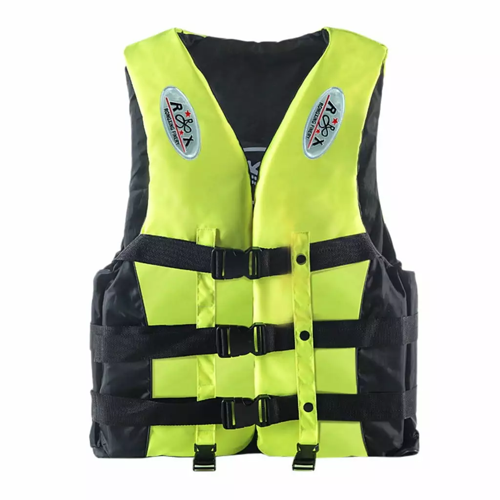 PIKQLJ Life Jackets Adults - Kayak Ski Buoyancy Fishing Watersport Safety Vest 3xl