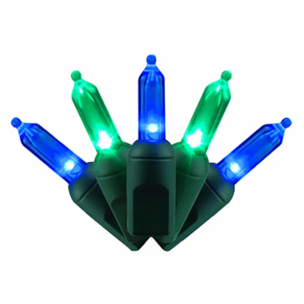 Holiday bright lights LEDBX-T5100-WNGR4 Super Bright LED Light Set. 100 Light