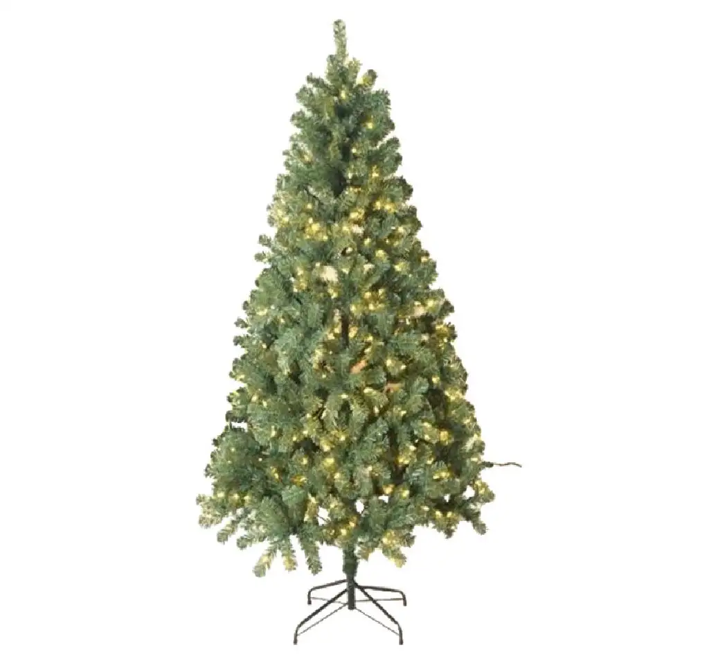Santas Forest 58505 Lighted Fabric Snowman 3D 4 Inch Christmas Decoration