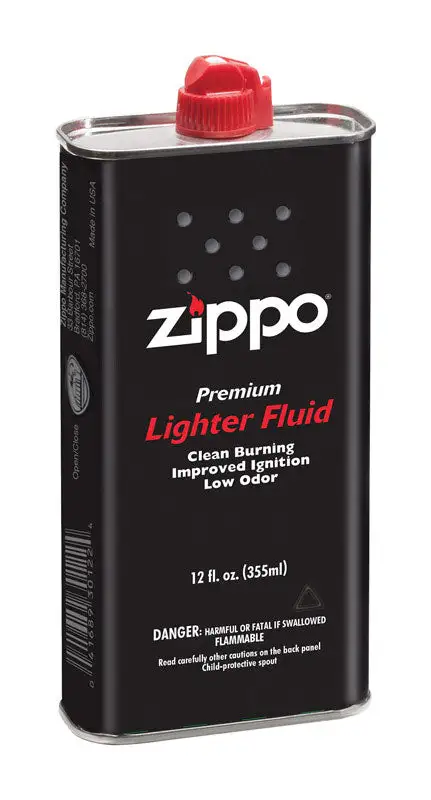 Zippo Black Lighter Fuel 12 oz Pack 12