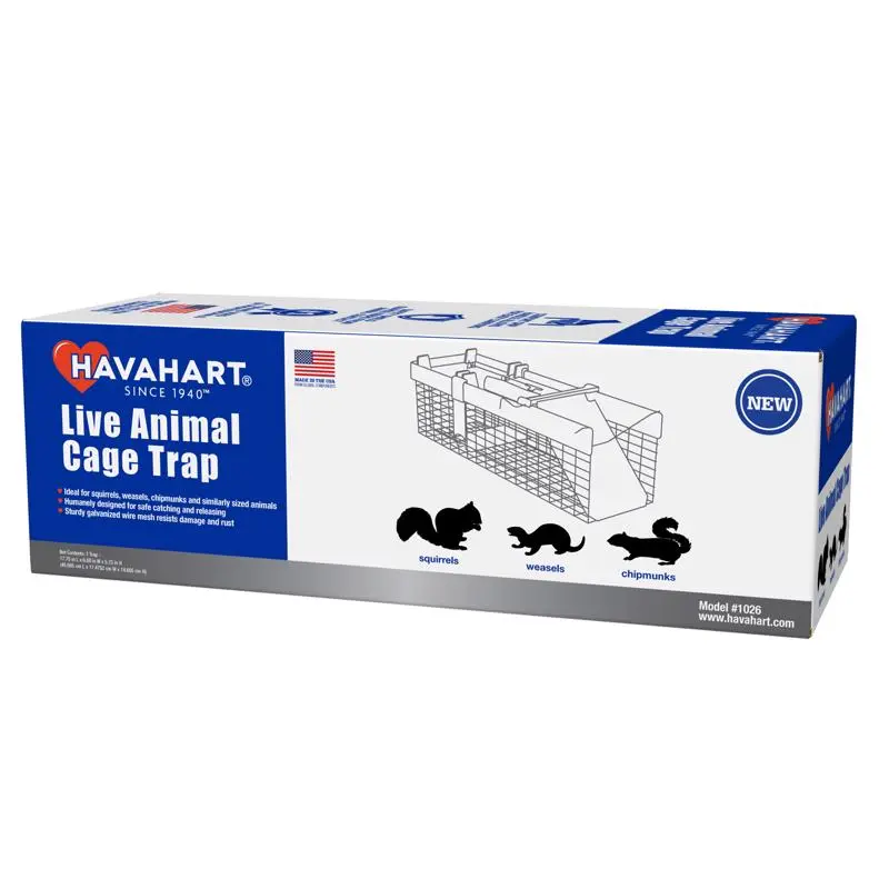Havahart Small Live Catch Cage Trap Chipmunks Squirrels and Weasels