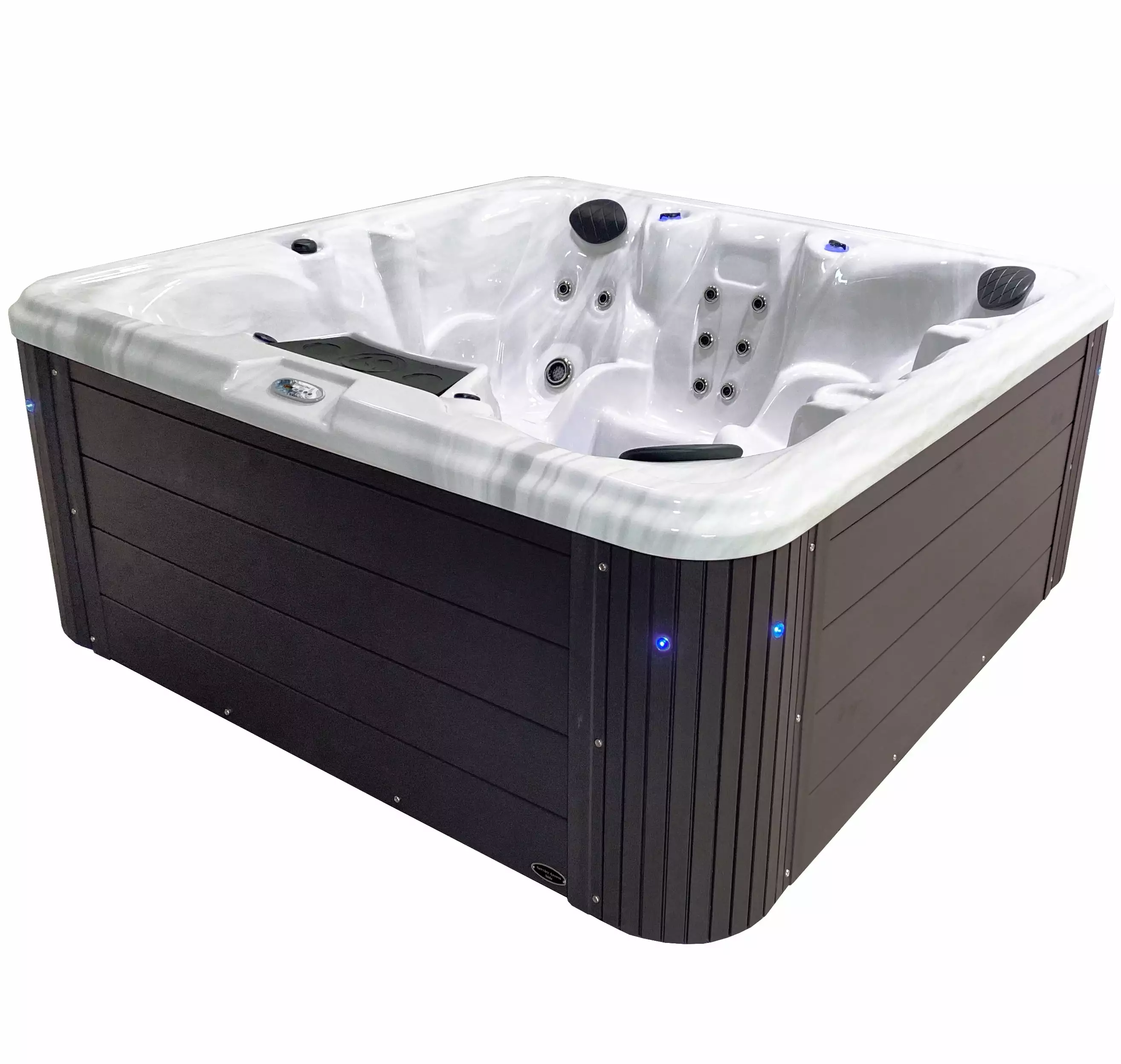 Insight 5-6 Person 34-Jet Lounger Acrylic Spa Ice Bucket Aqualife Strong Spas