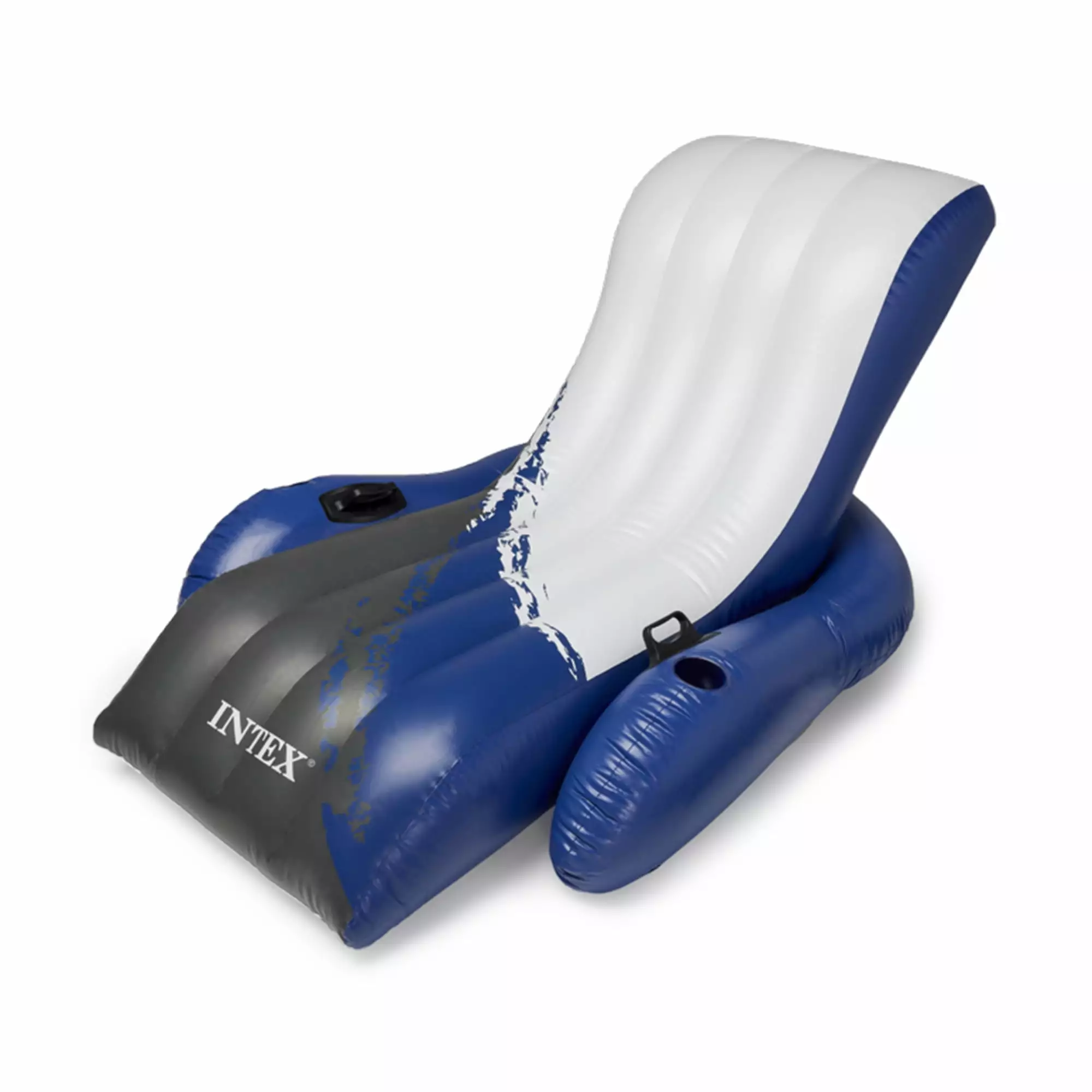 Inflatable Lounge Pool Recliner Lounger Chair Cup Holders Adults 71