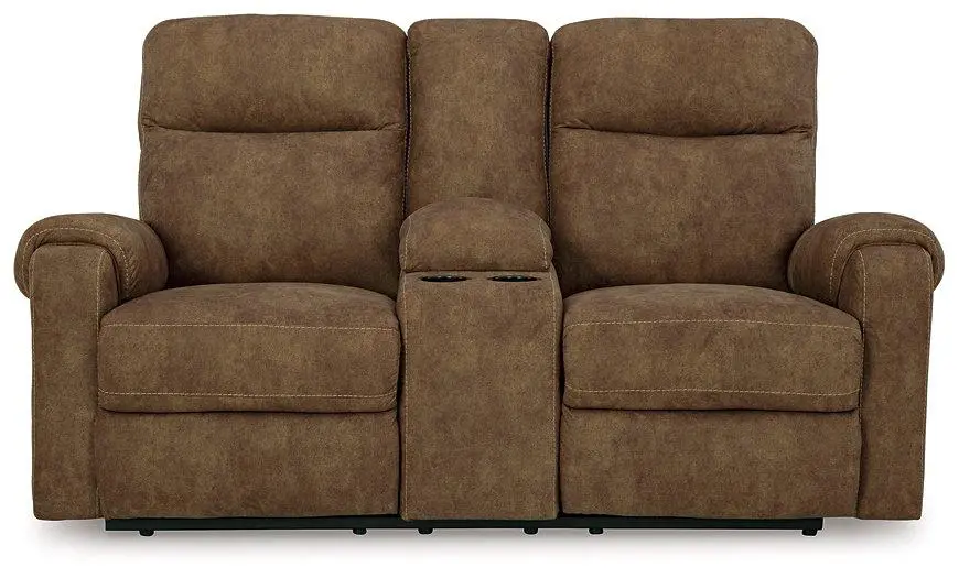 Edenwold Reclining Loveseat Console - Spacious Two-Seater Cup Holders