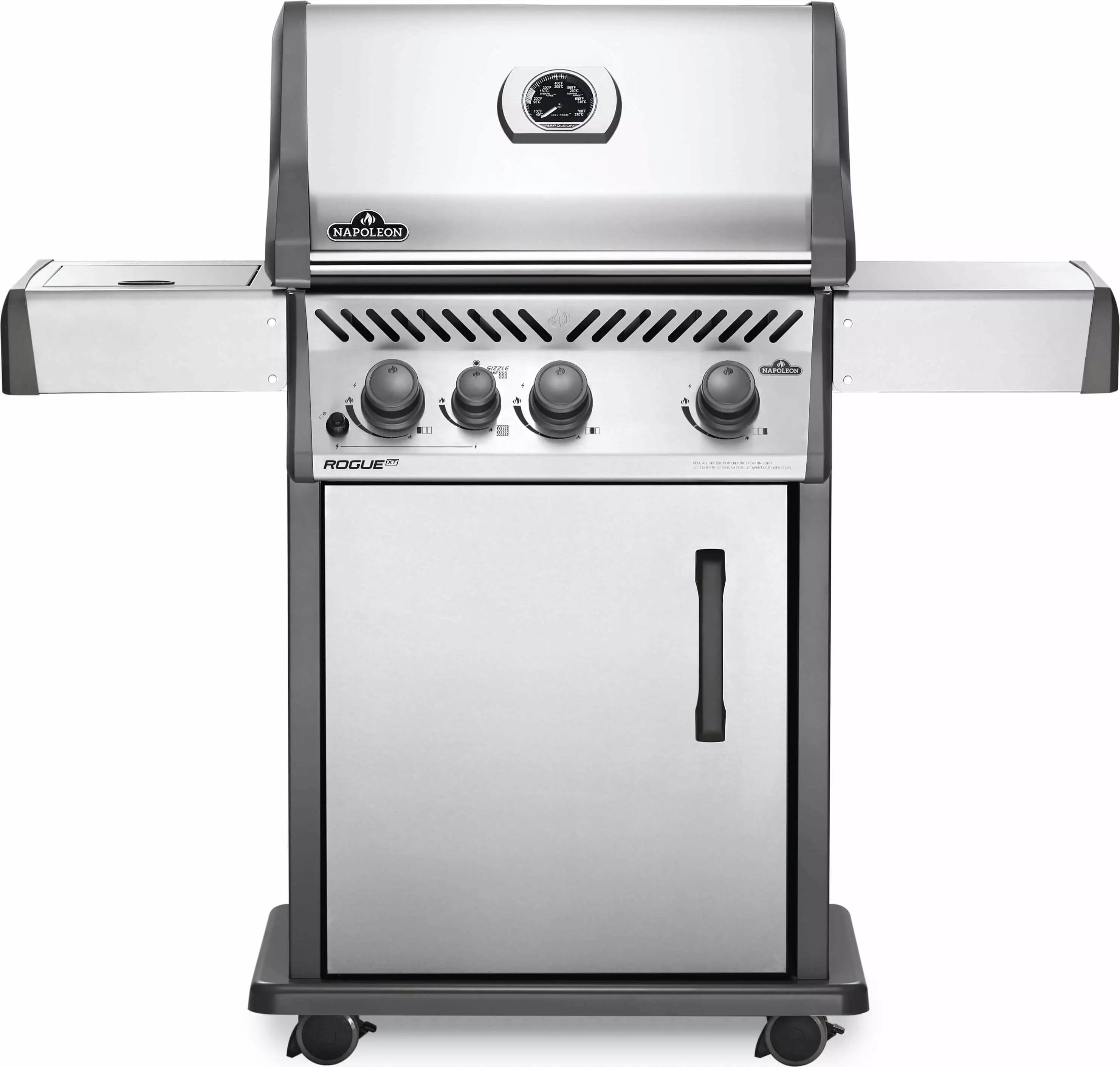 Rogue XT 425 Natural Gas Grill Infrared Side Burner Stainless Steel