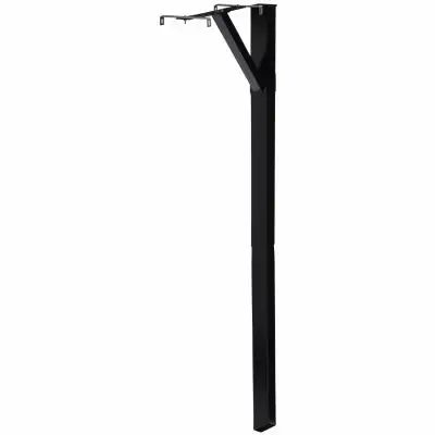 Gibraltar 59.9 Inch Powder Coated Black Steel Mailbox Post Durable Gibraltar Mailboxes