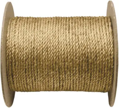 Wellington 3/8 Inch x 600 Feet Twisted Manila Rope Natural Fiber Multipurpose