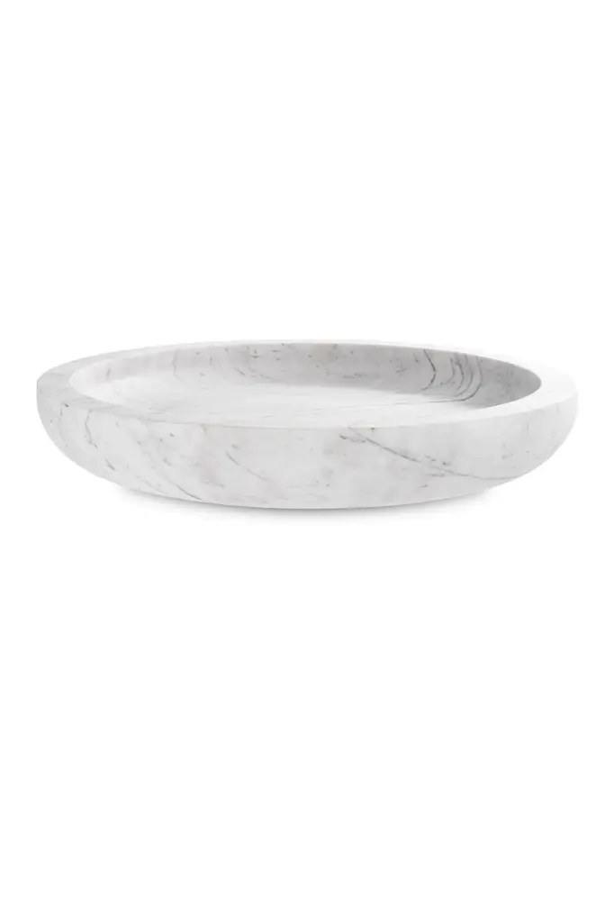 White Marble Bowl Eichholtz Renard Luxury Home Decor