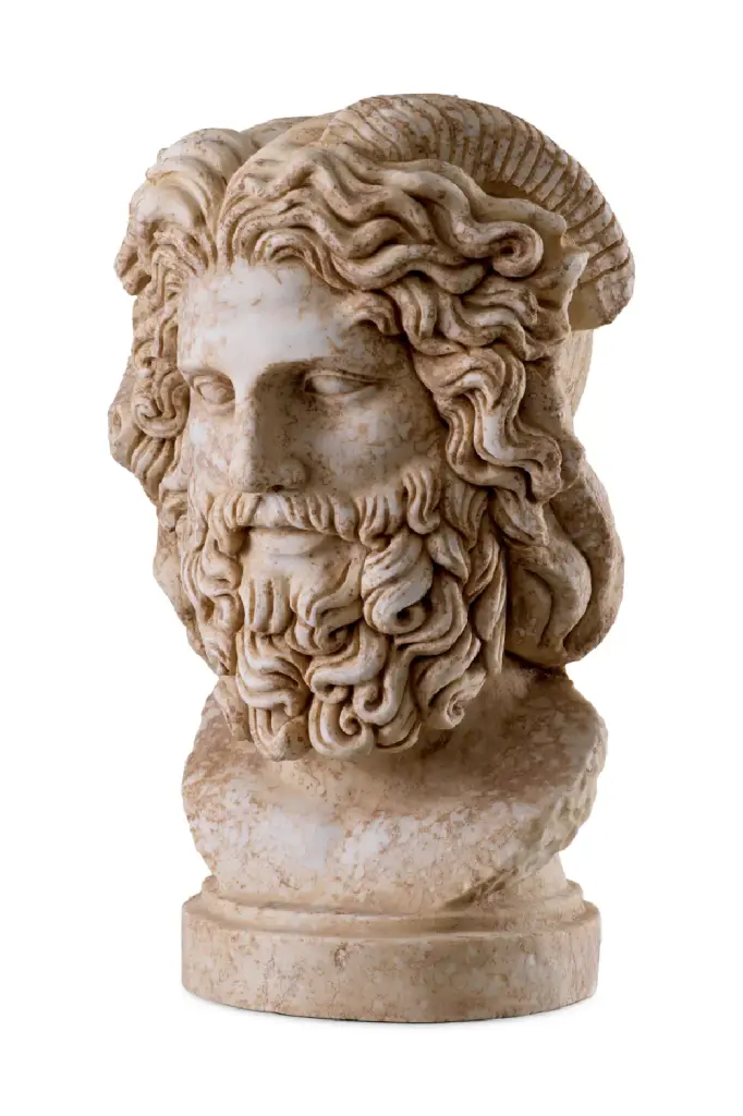 Greek God Zeus Marble Statue Met x Eichholtz