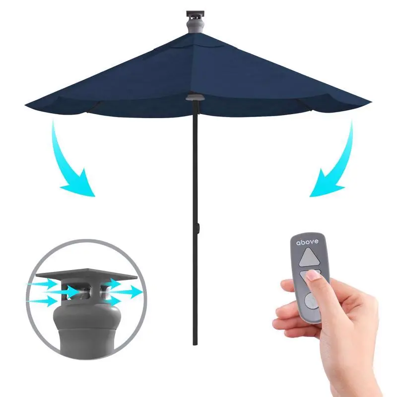 Above Height Series 108 . Spectrum Indigo Market Umbrella Patio and Garden