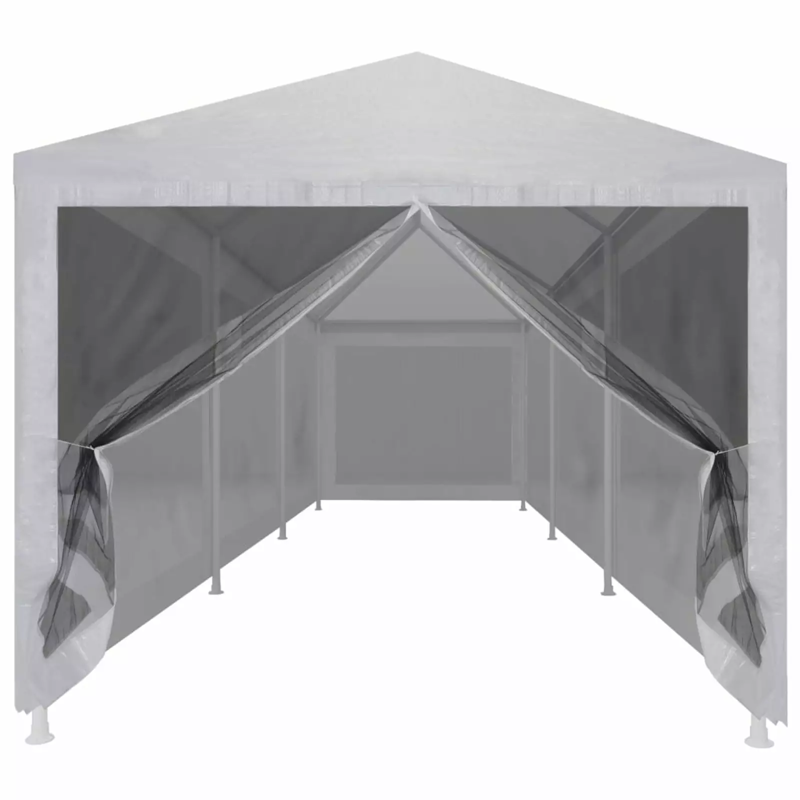 Irfora 19.7x9.8ft Waterproof Canopy Sun Shade Tent Adjustable Mesh Sidewalls Steel Frame