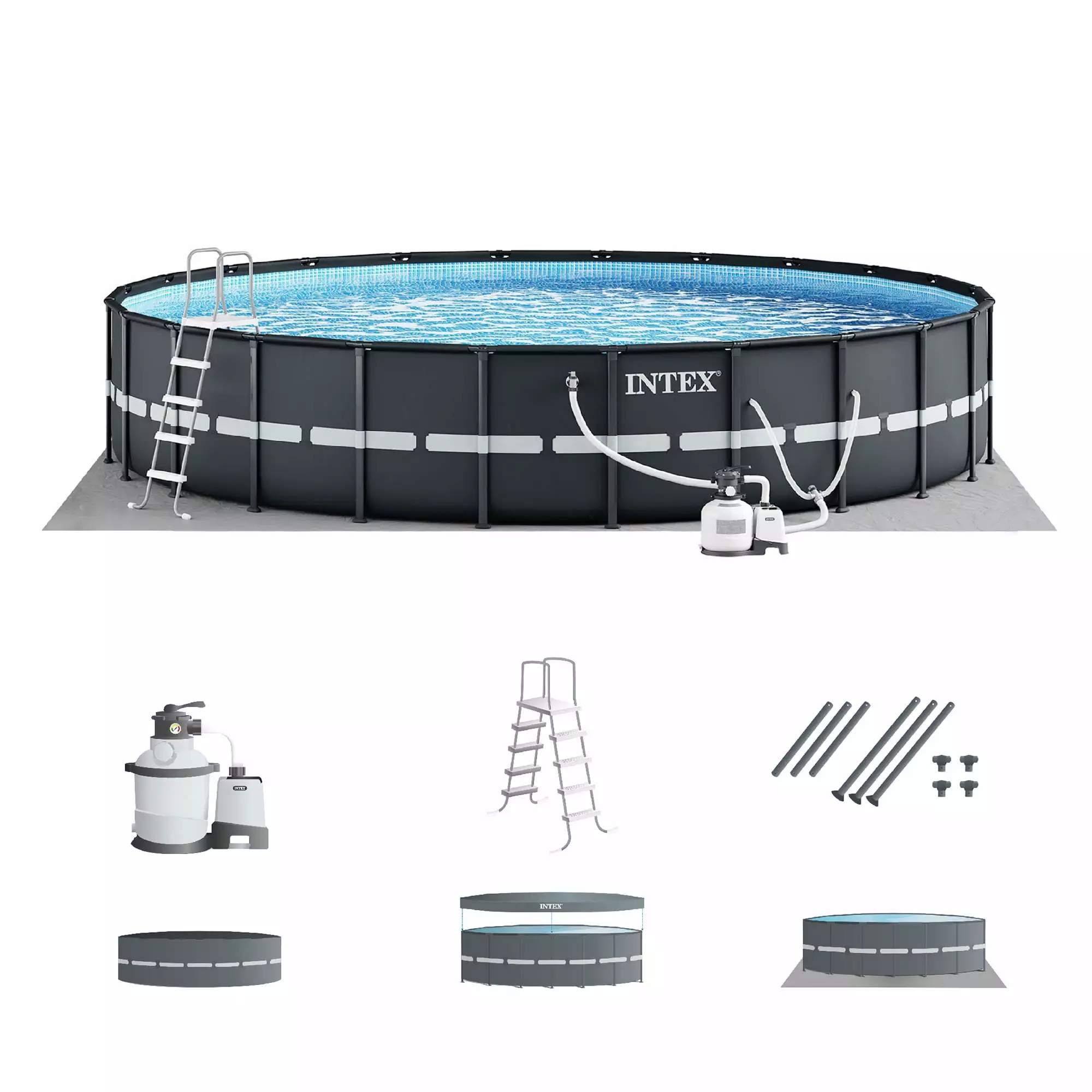 INTEX Ultra XTR 14ft x 42in Above Ground Swimming Pool Set Filter Pump
