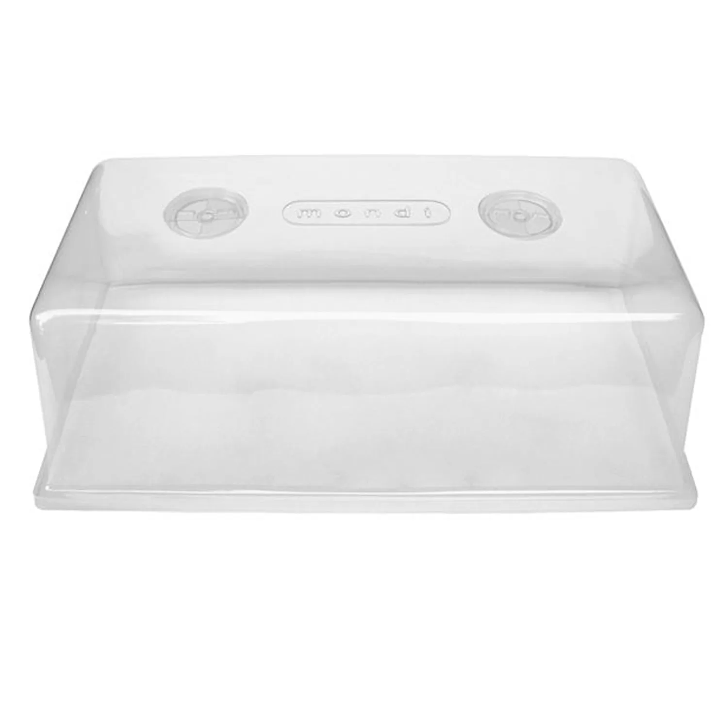 Mondi MONDIG100 7 Inch Tall Clear Plastic Mini Herb Greenhouse Easy Vents