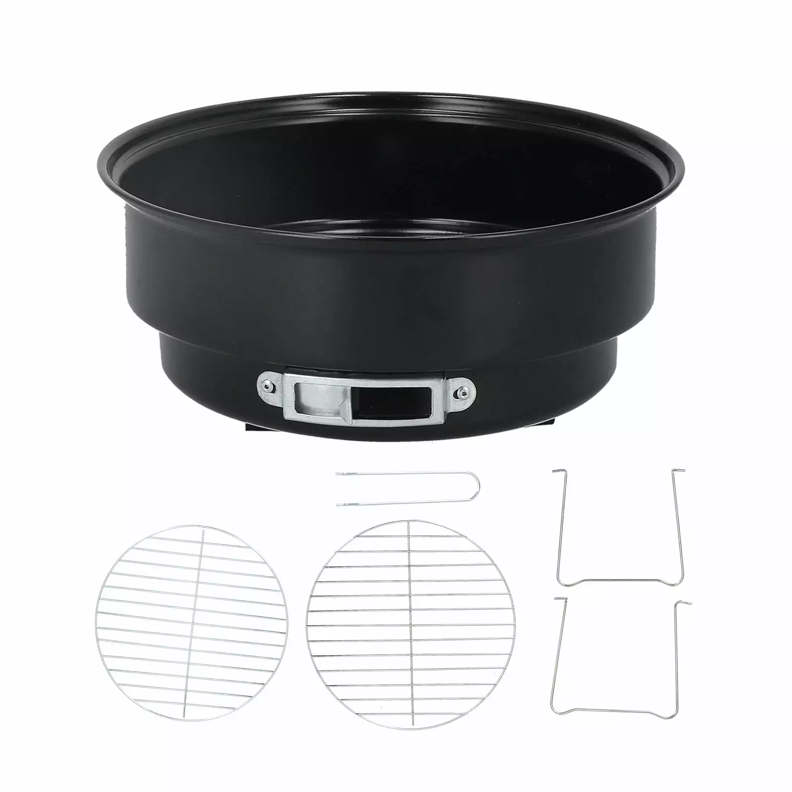 Mini Round Barbecue Grill Set Travel-friendly Iron Charcoal Grill Home Kitchen BBQ Picnic PZCC