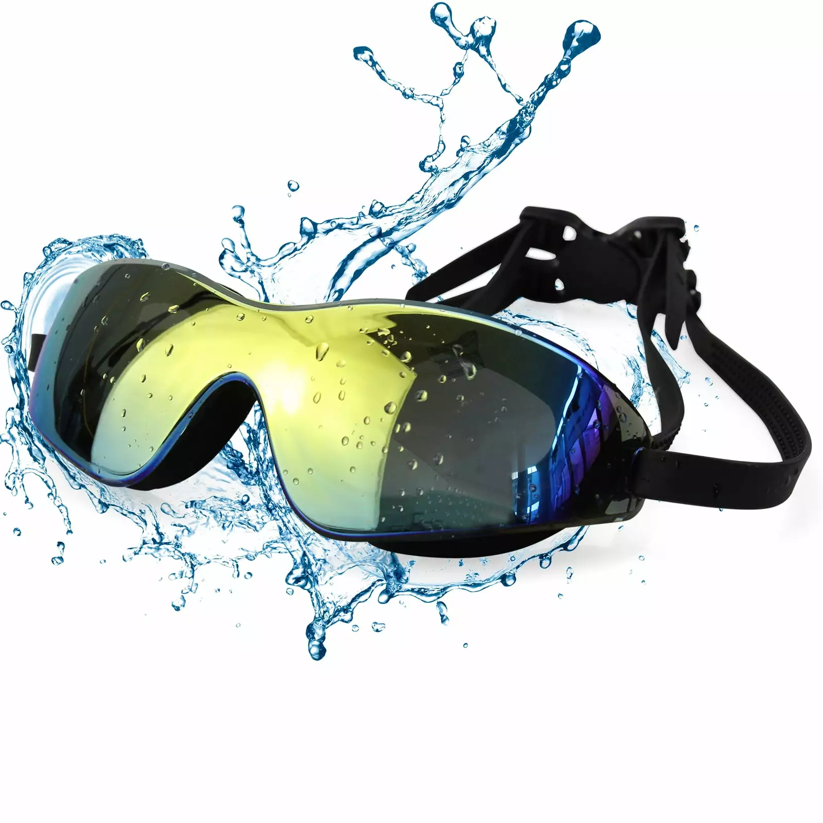 AABV Swim Goggles Mirrored Swimming Glasses Full Protection Anti-Fog No Leaking Adult Women Men Youth