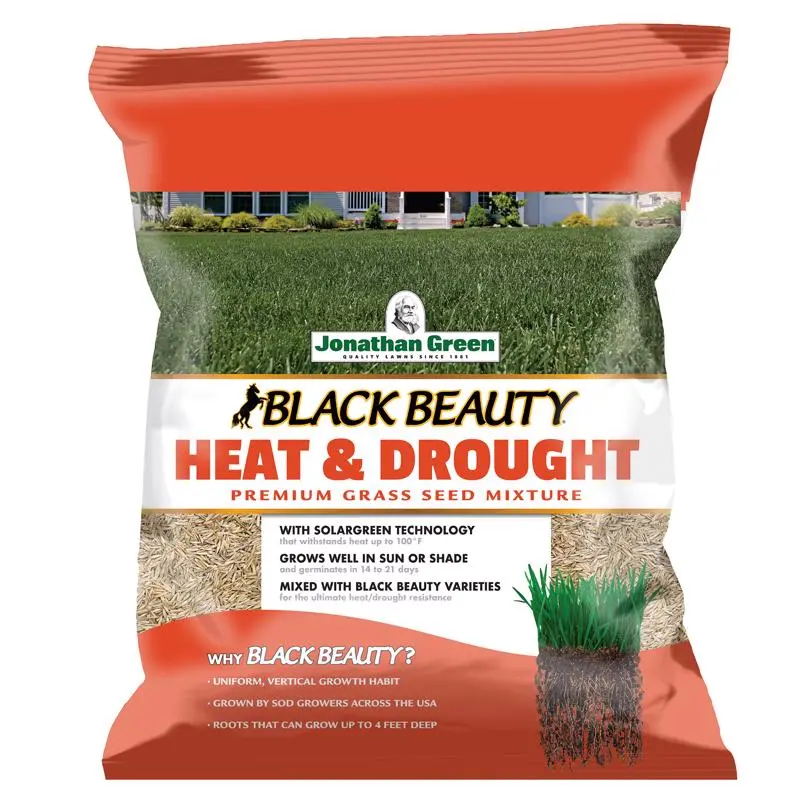 Jonathan Green Black Beauty Heat & Drought Mixed Grass Seed 7 lb Sun or Shade