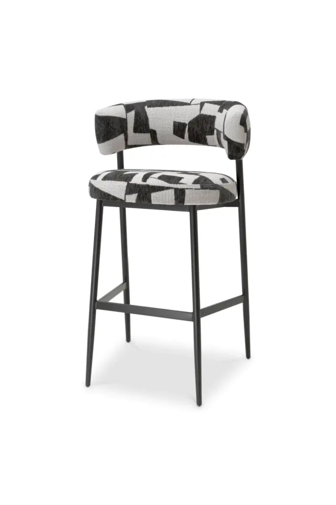 Brooklyn Black Bar Stool Eichholtz Folsom Counter Height Seating