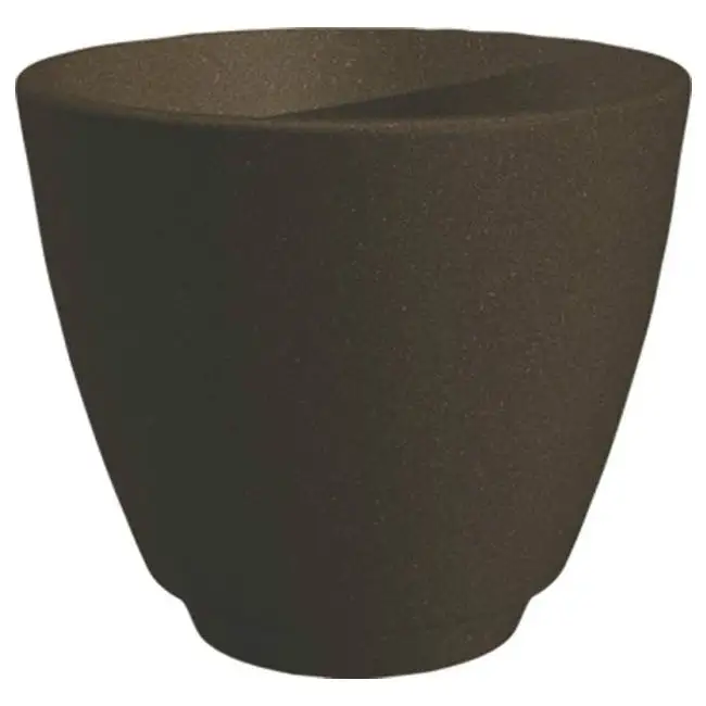 Dynamic Design RMT2404GB Modern Metro Planter 24 Inch Granite Brown Indoor Outdoor Garden Pot