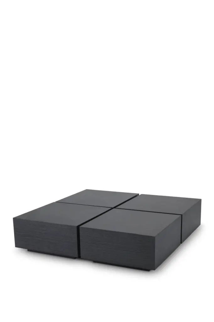 Eichholtz Puro Gray Oak Coffee Table Set 4 Contemporary