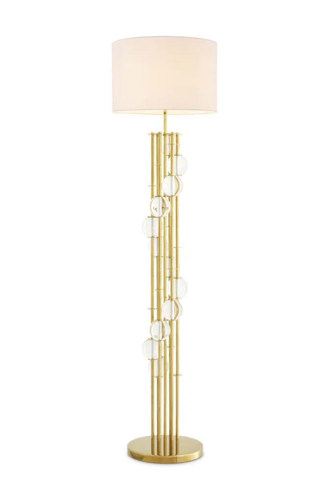 Eichholtz Lorenzo Gold Floor Lamp Modern Luxury Lighting