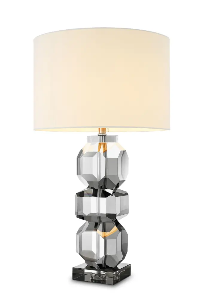 Eichholtz Mornington Glass Table Lamp Stylish Bedside Light