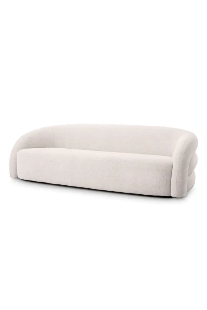 White Modern Sofa Eichholtz Novelle Contemporary Living Room Furniture