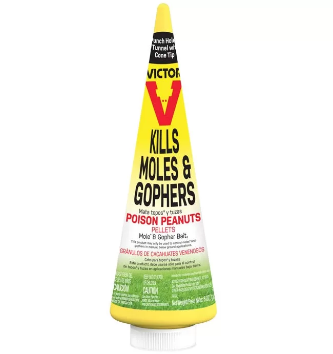 Victor M6006 Moles & Gophers Poison Peanuts 6 Oz Rodent Control Bait