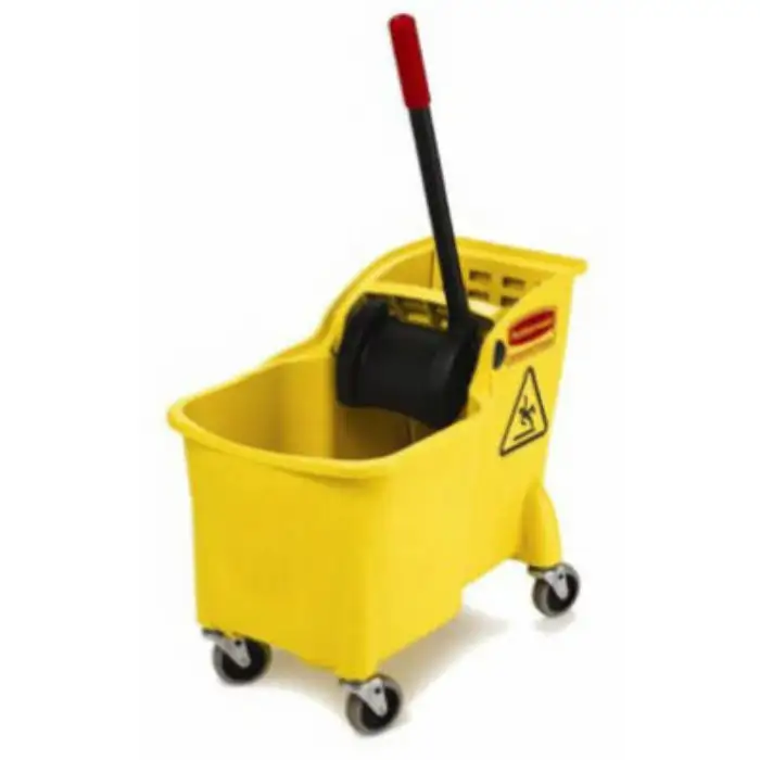 Rubbermaid 1887304 31 Qt Tandem Bucket and Wringer Combo Cleaning