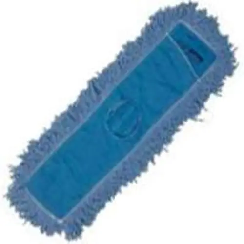 Rubbermaid J25500BL00 5 x 36 Blue Blend Twisted Loop Dust Mop Head Commercial Use